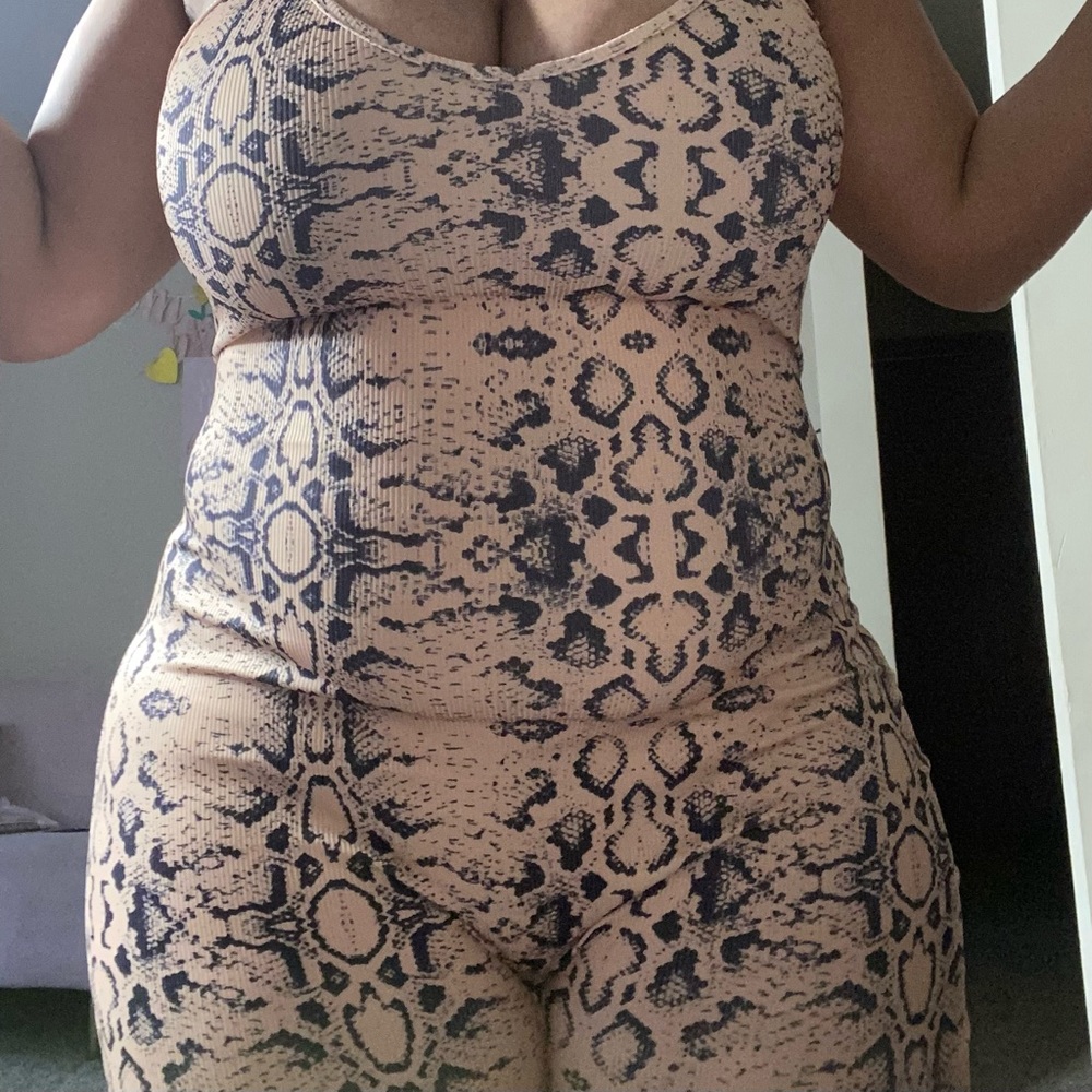 One Piece Animail Print Romper